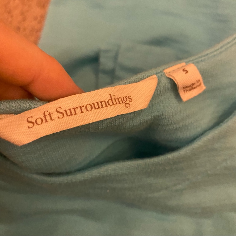 Soft Surroundings Turquoise Pull Over - image 6